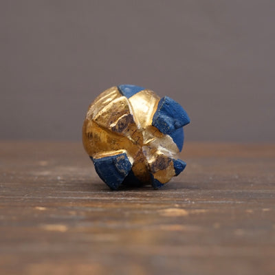 Blue / Gold Eight-Split Sake Cup #HT116
