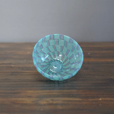 "AJISAI" Lace Glass Tea Ceremony Bowl #U17A