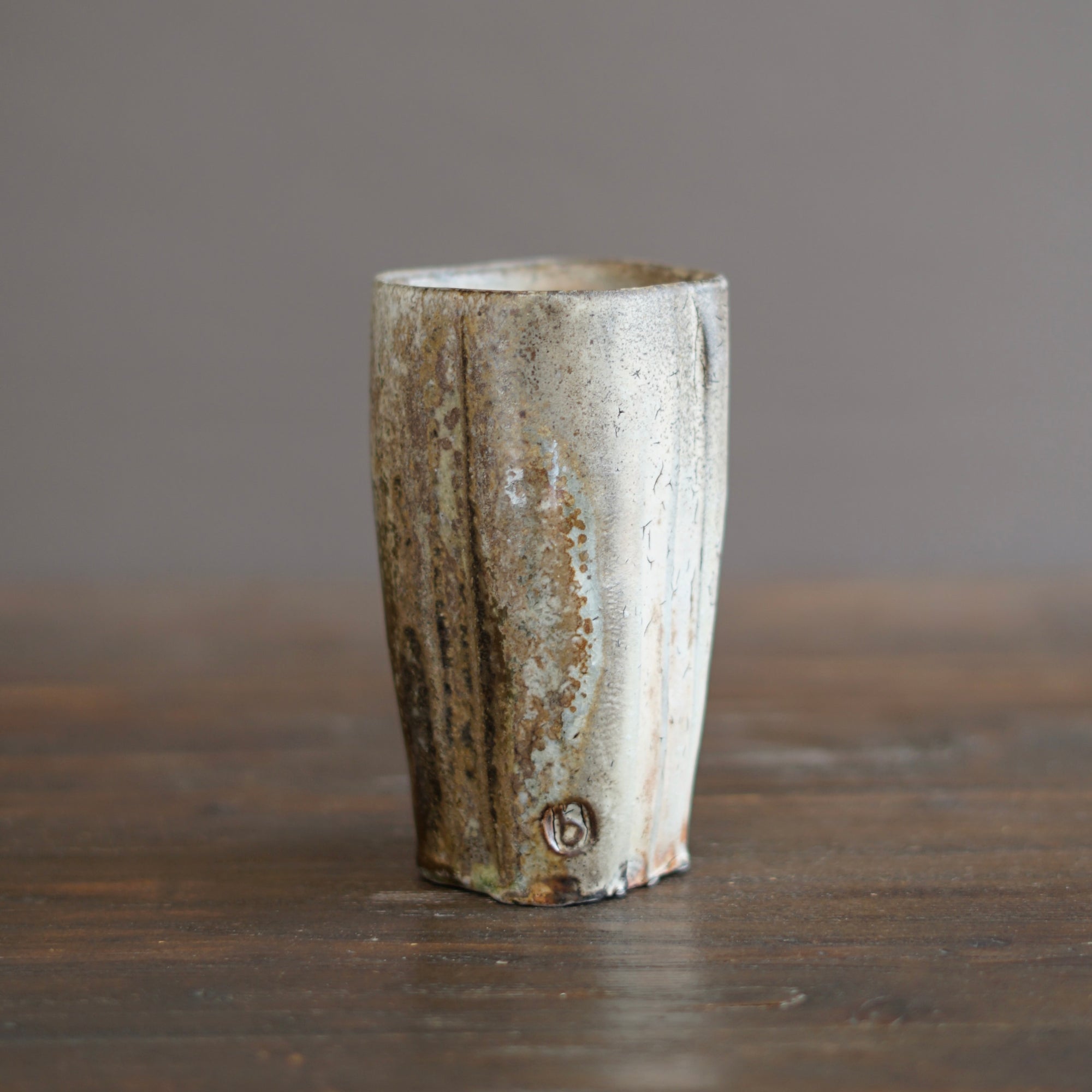 Wood Fired Flower Vase #BC70B