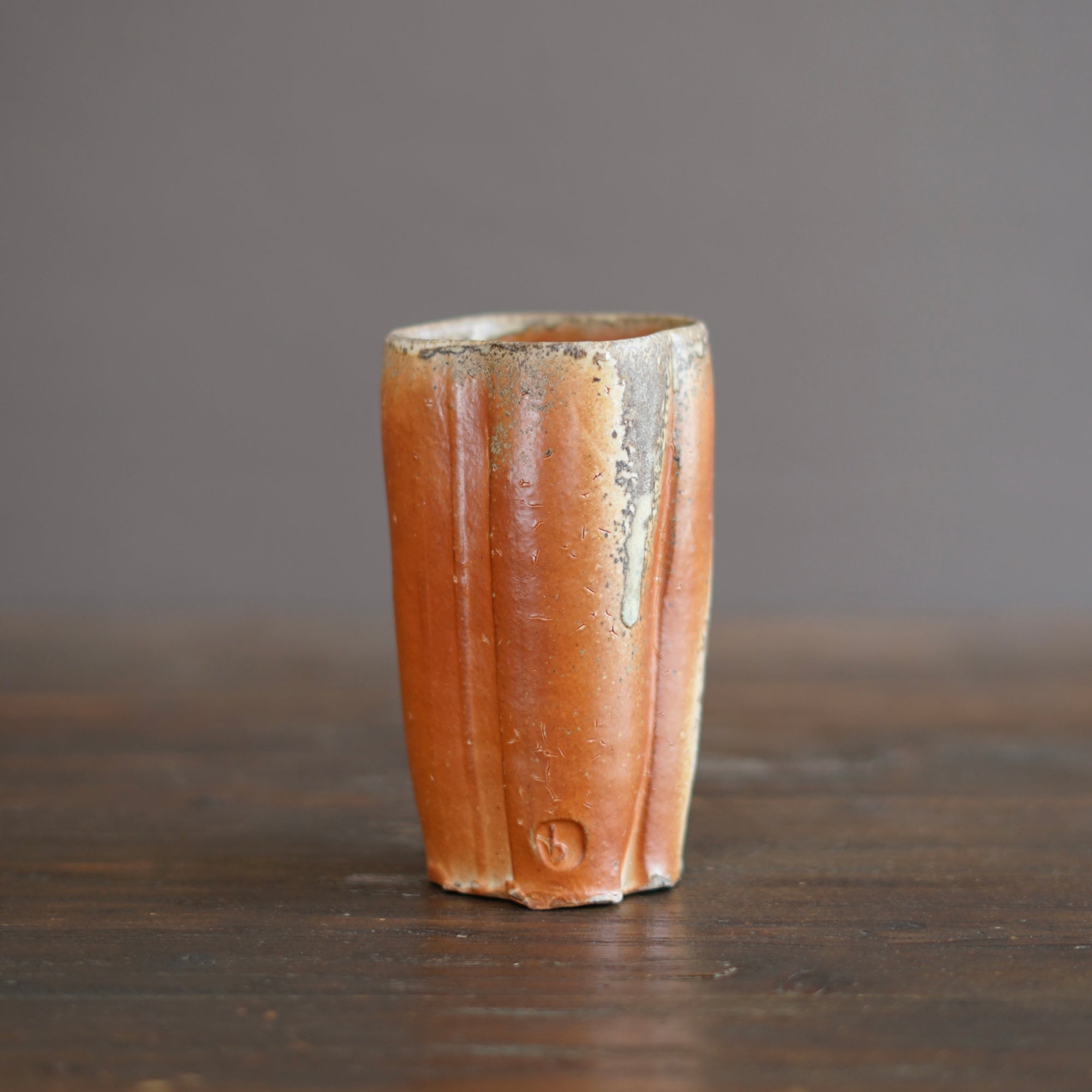 Wood Fired Flower Vase #BC70C