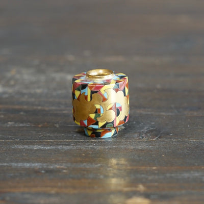 Hand Painted Geometry mini pot #SR02