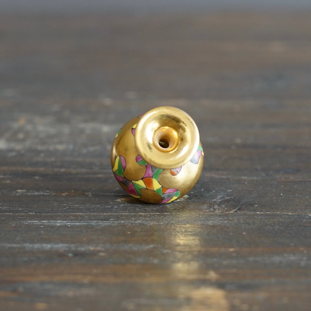 Hand Painted Geometry mini pot #SR03