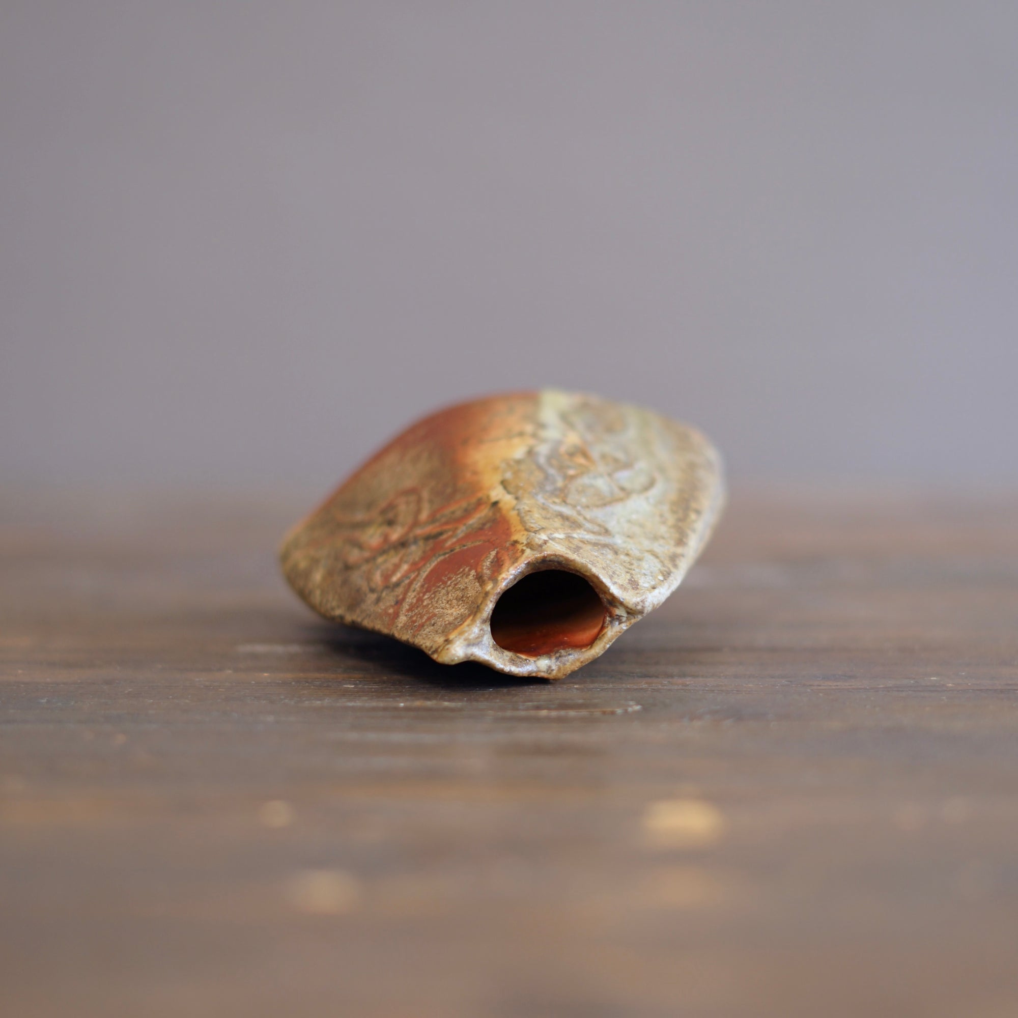 Wood Fired Arrow Flower Vase #BC69A