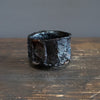 MASHIRA Black RAKU SHINOGI Tea Ceremony Bowl #AN35