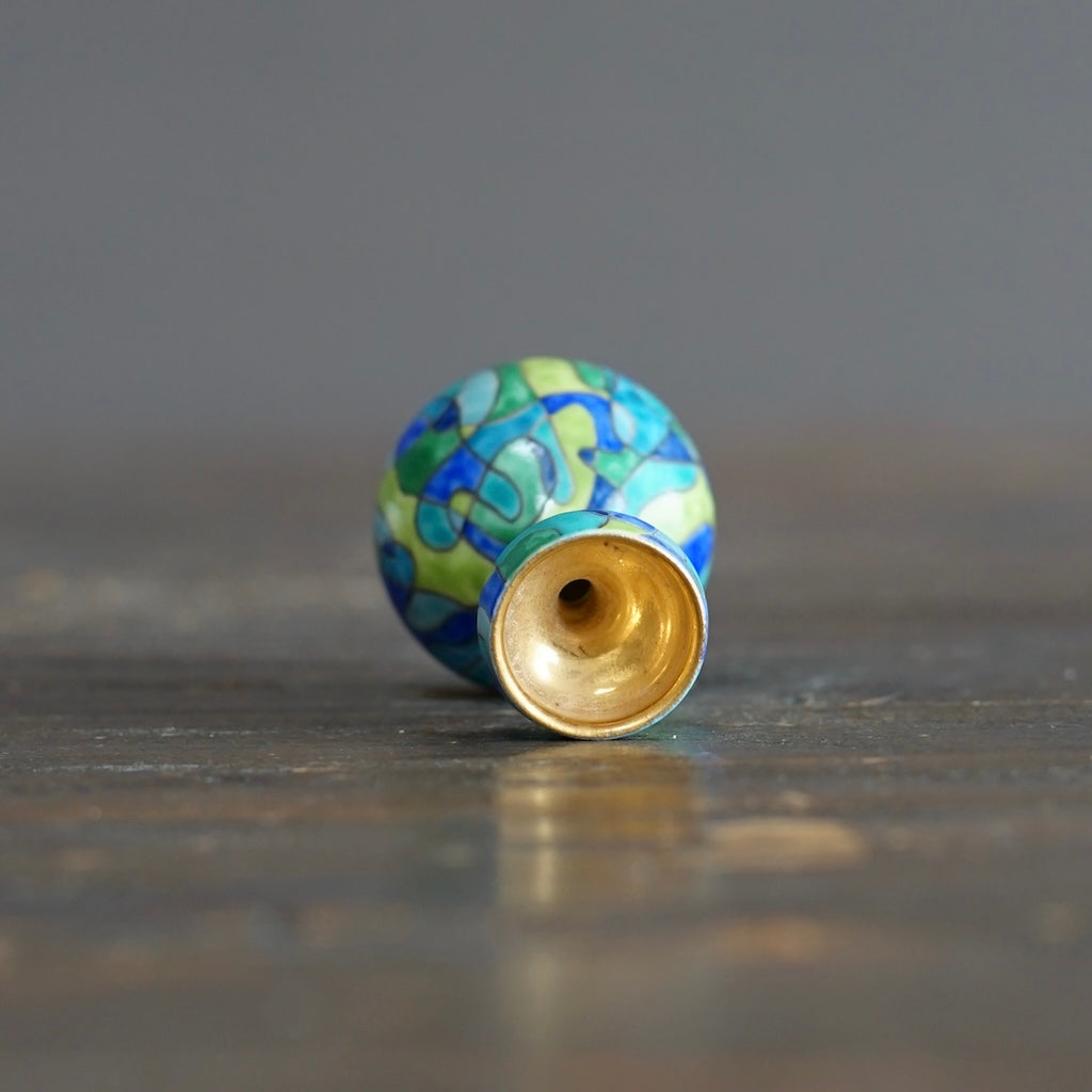 Hand Painted Geometry mini pot #SR04