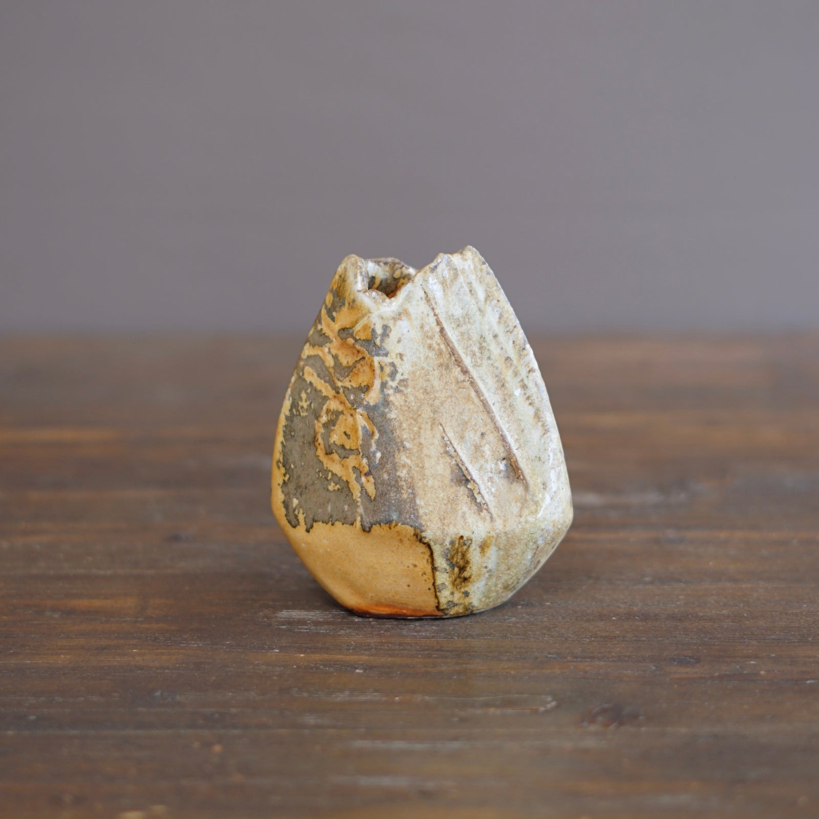 Wood Fired Arrow Flower Vase #BC69C