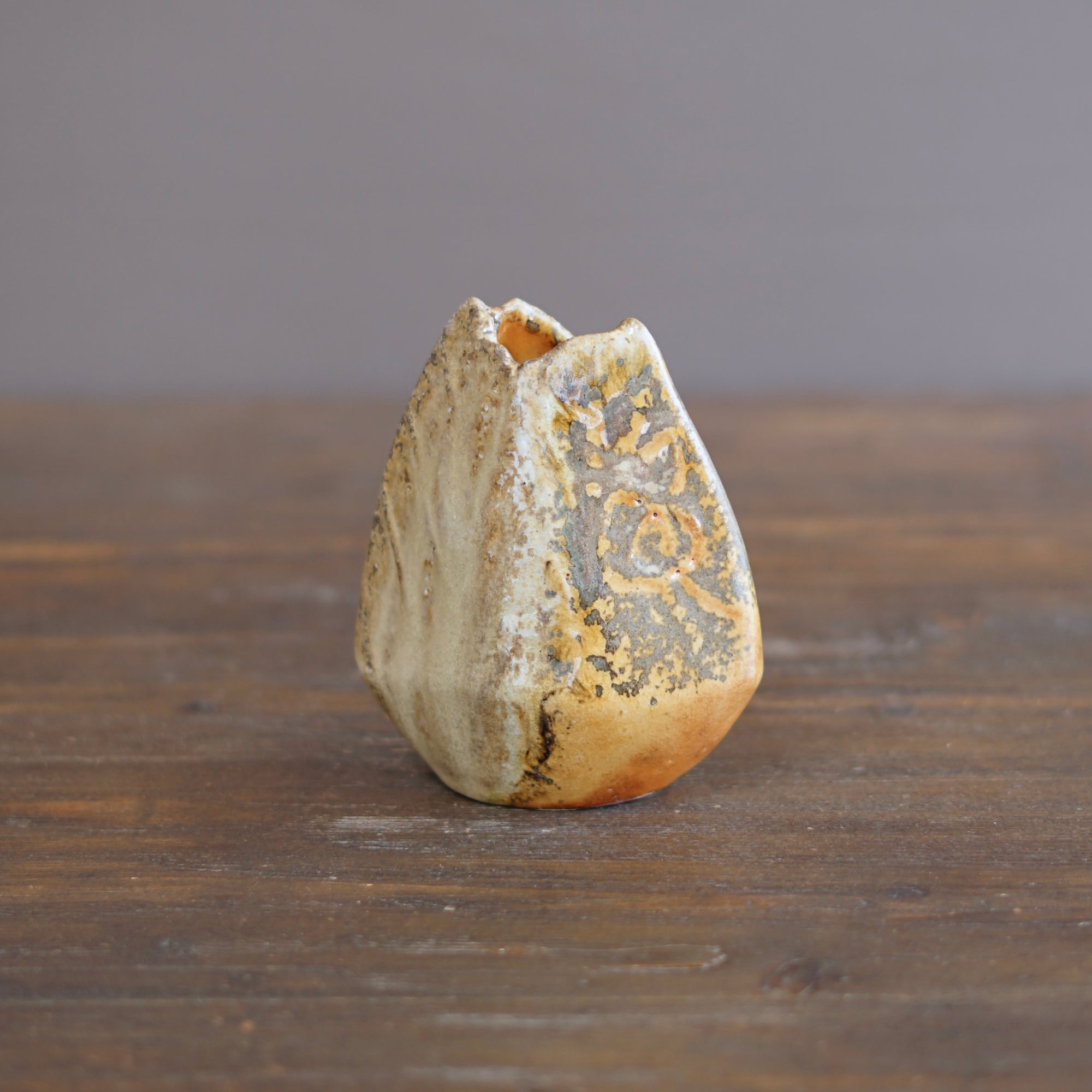 Wood Fired Arrow Flower Vase #BC69C