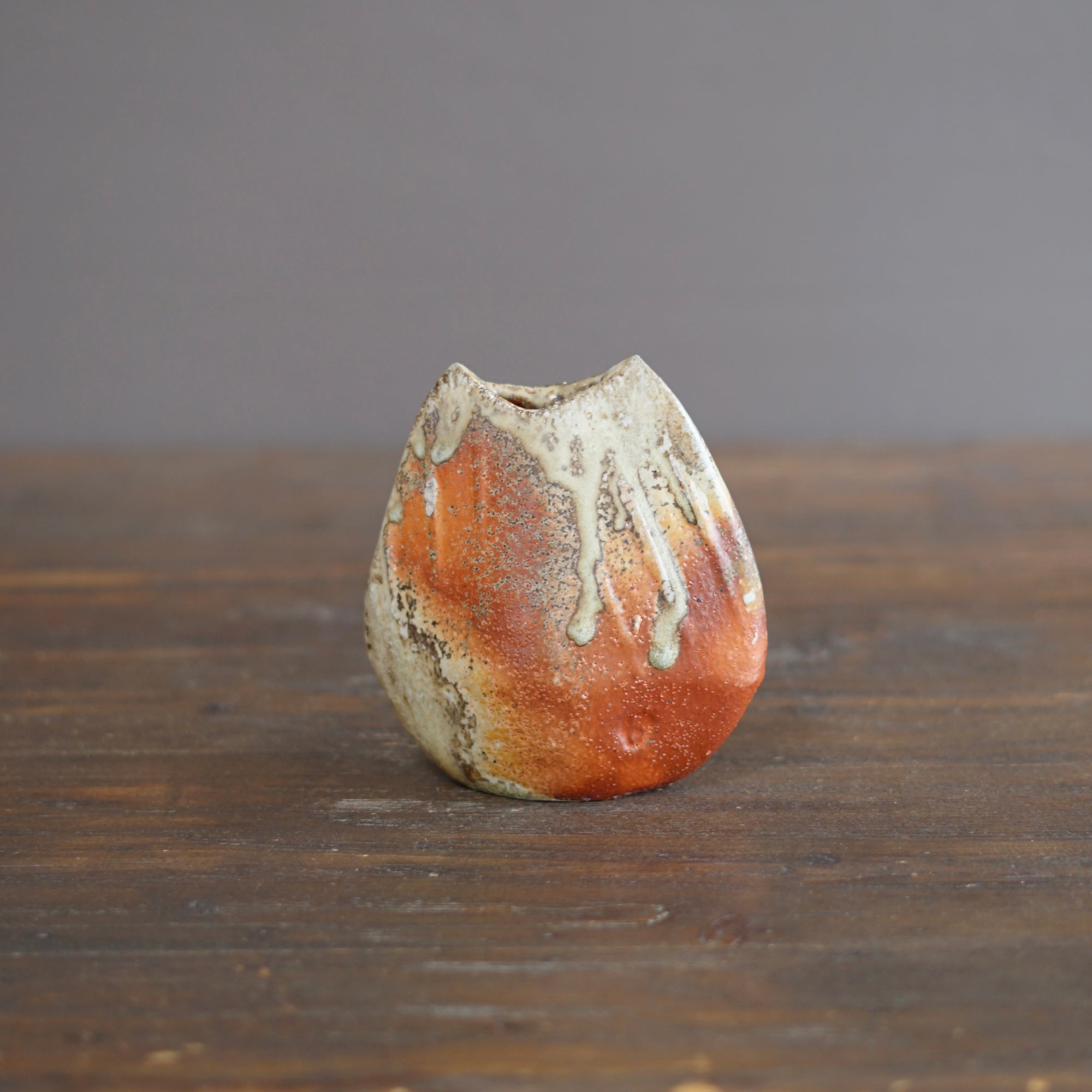 Wood Fired Arrow Flower Vase #BC69D