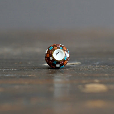 Hand Painted Geometry mini pot #SR06