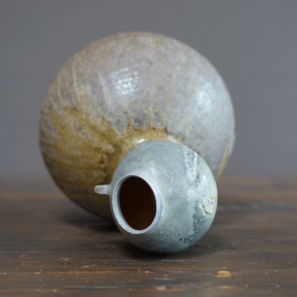 "Happy Accidents" Wood Fired Jar #SY526