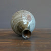 Brushed Ash Glazed / Hand-Carved Bottle Vase #MW105