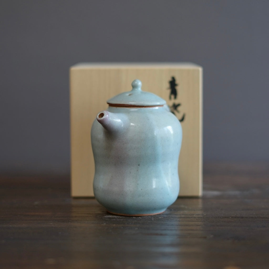 Tall Celadon Teapot #OZP11