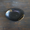 Gilded Earth Oval Shallow Bowl #HT487D