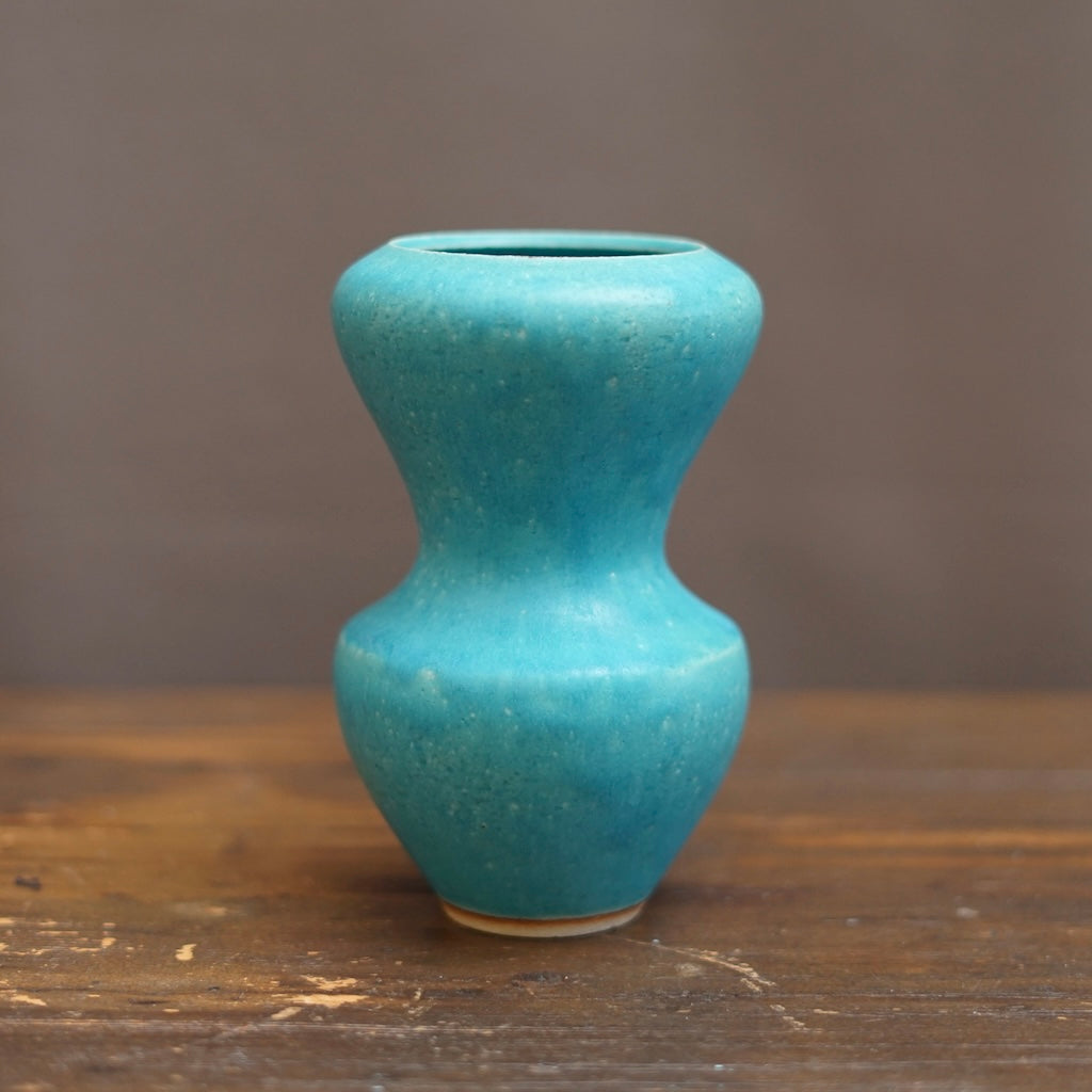 Turquoise Blue Flower Vase #MS17B