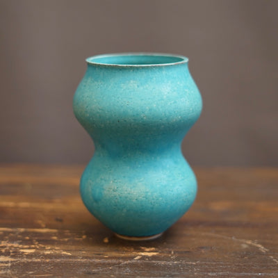 Turquoise Blue Flower Vase #MS17C
