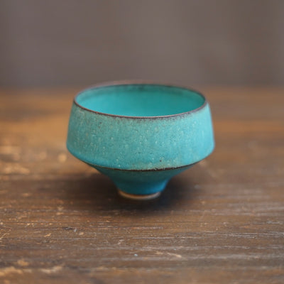 Turquoise Blue One Off Matcha Bowl #MS16B