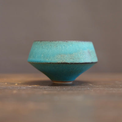 Turquoise Blue One Off Matcha Bowl #MS16C