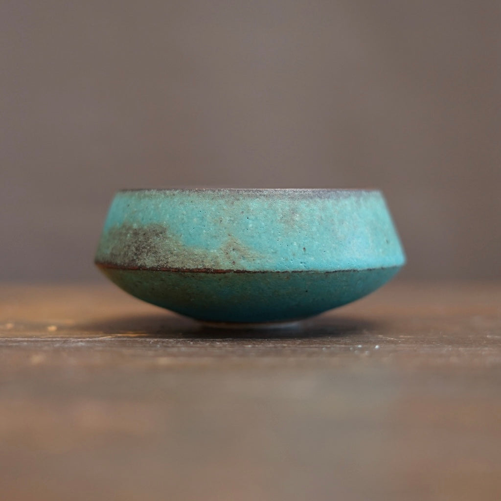 Turquoise Blue One Off Matcha Bowl #MS16D