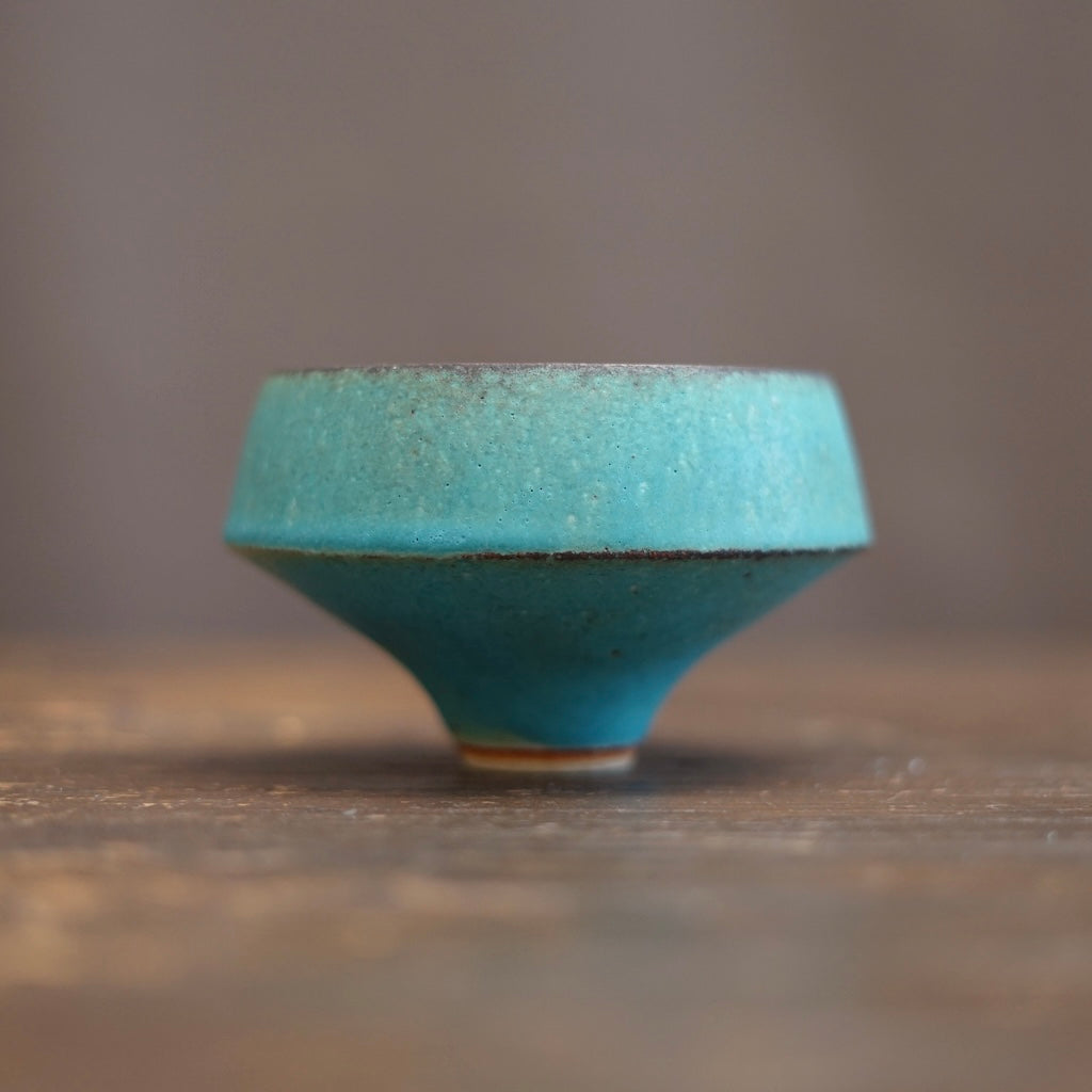 Turquoise Blue One Off Matcha Bowl #MS16F