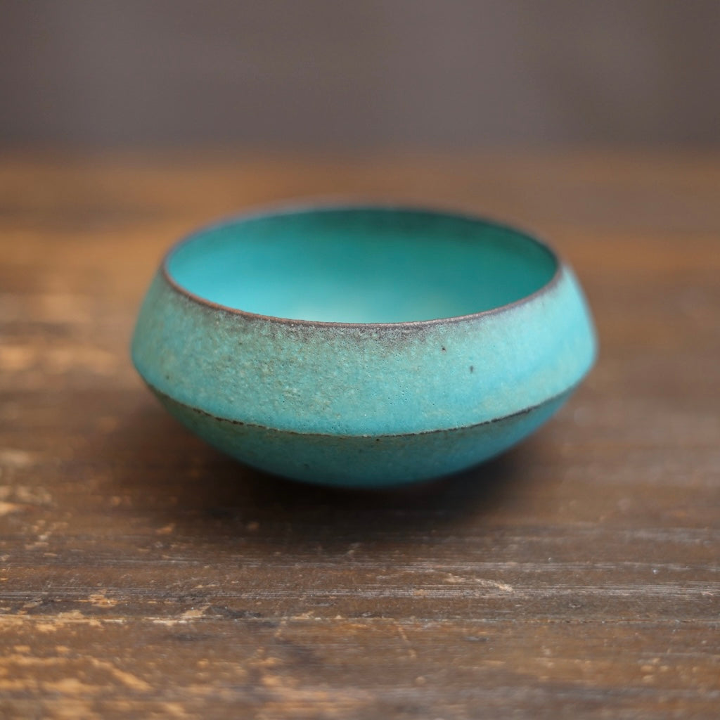 Turquoise Blue One Off Matcha Bowl #MS16G