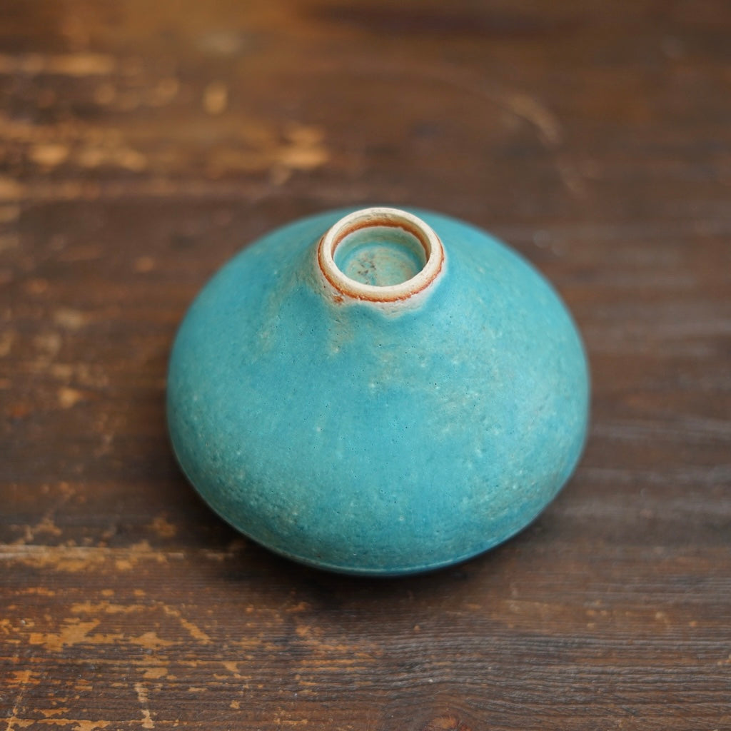 Turquoise Blue One Off Matcha Bowl #MS16i