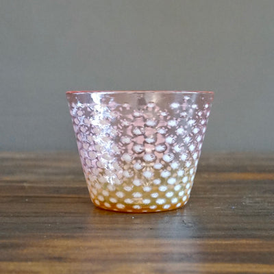 Marine Snow Pink / Amber Old Murrini Tumbler #MM2B