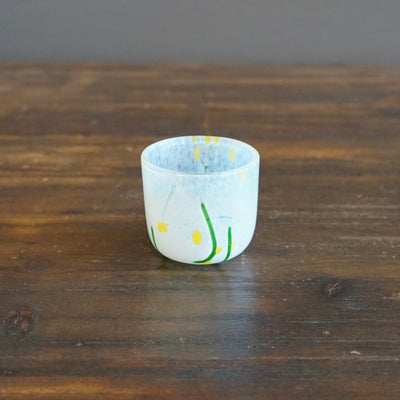 White/ Green /Yellow Sake Cup #MZT135