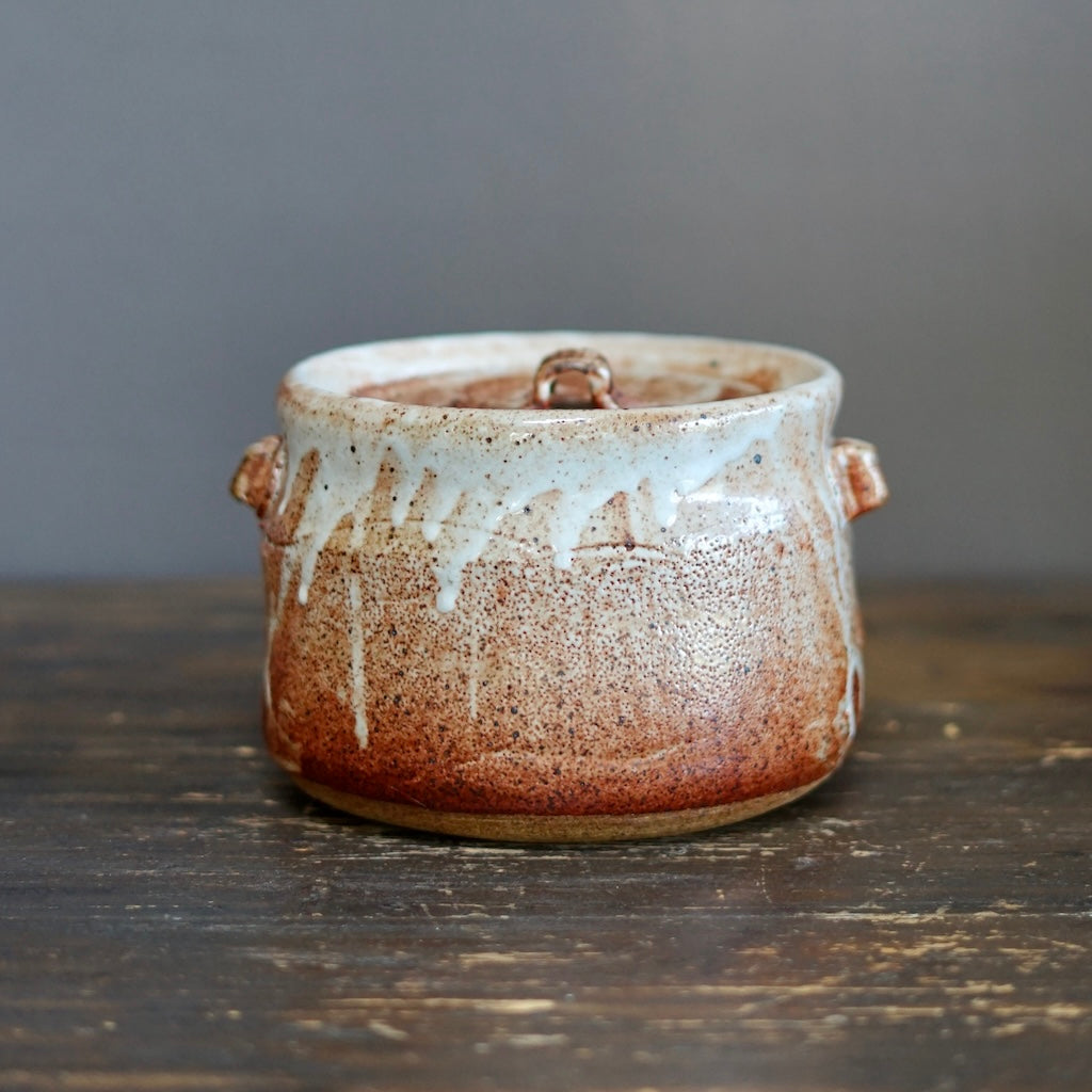 Shino Glazed Water Jar #MW107