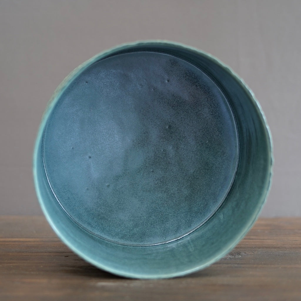 "Stormy Seas" Carved Wide Cylinder #LK843