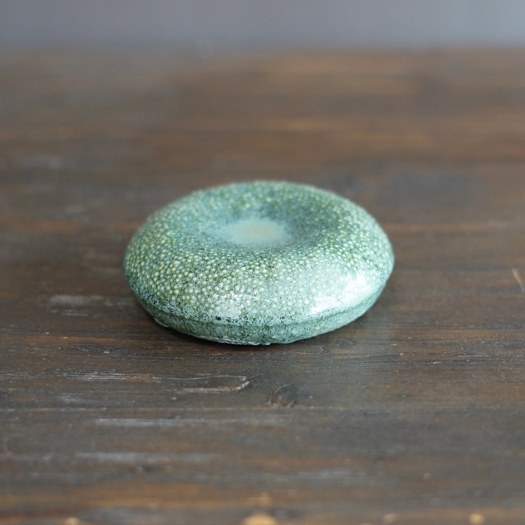 Green Small Puff / Wall Sculpture #LK850