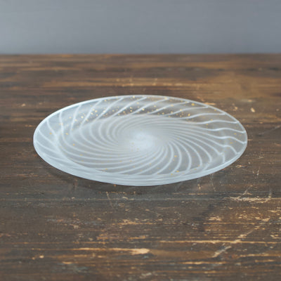 White Spiral Plate #MZY29