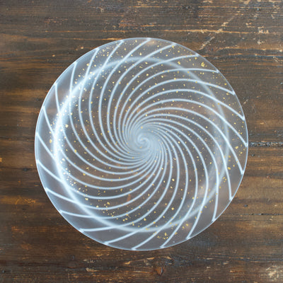 White Spiral Plate #MZY29