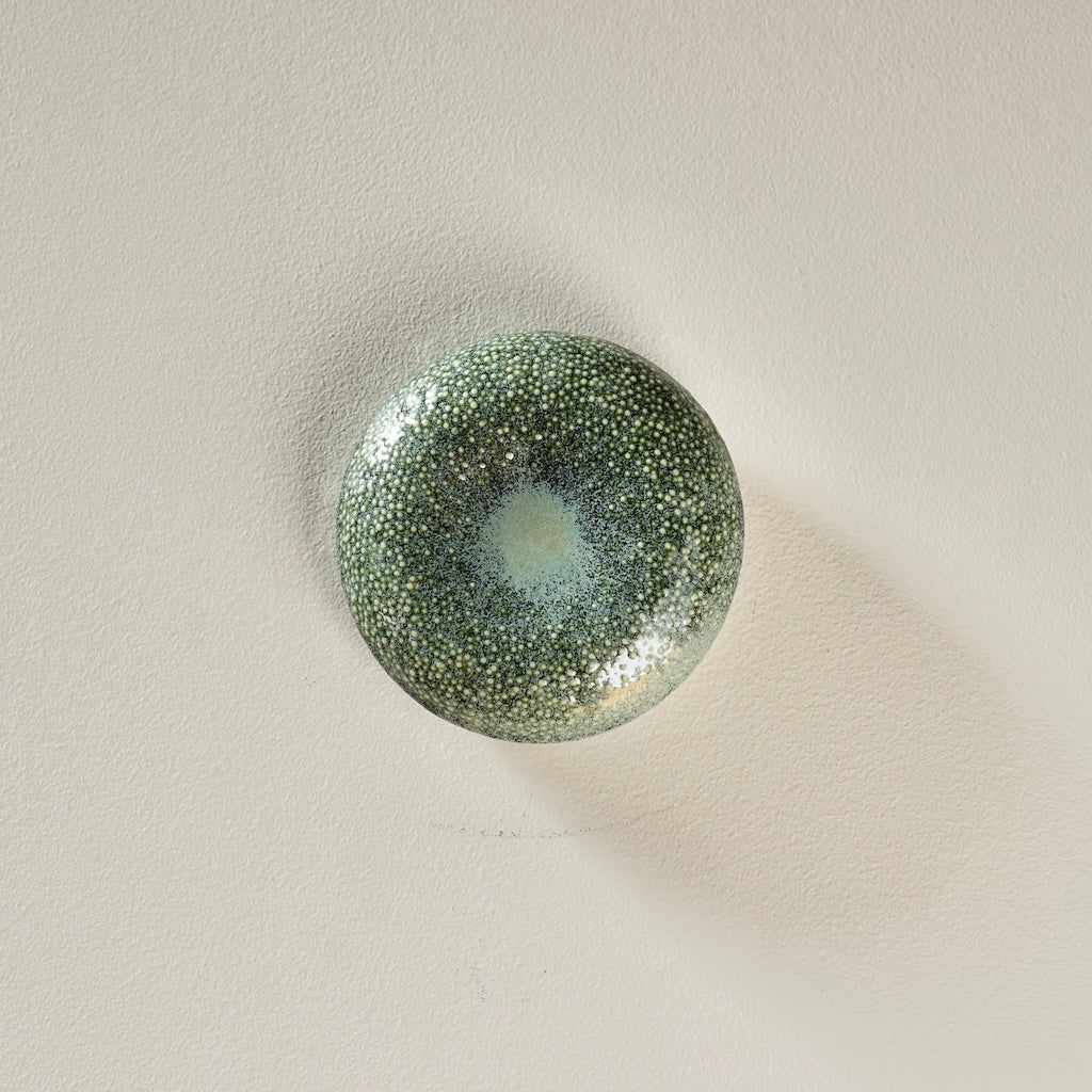 Green Small Puff / Wall Sculpture #LK850