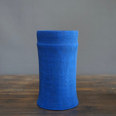 Blue / Green Column Vase  #JT347A