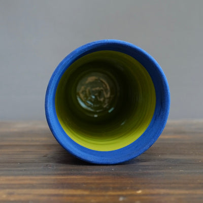 Blue / Green Column Vase  #JT347A