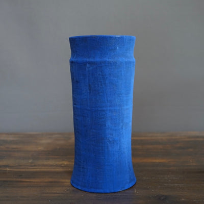 Blue / Forest Green Column Vase #JT347B