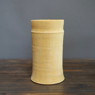 Yellow / Orange Column Vase #JT347C