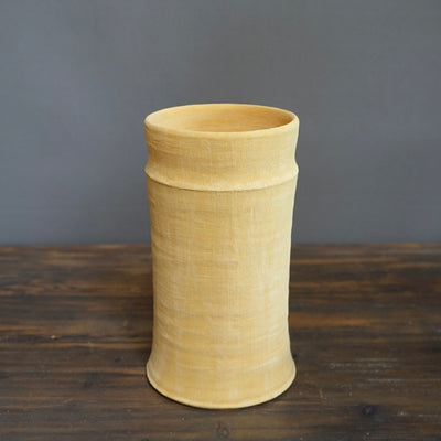 Yellow / Orange Column Vase #JT347C