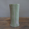 Green / Blue Fluted Vase #JT348C