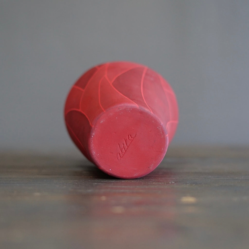 Red Flower Vase #AY6