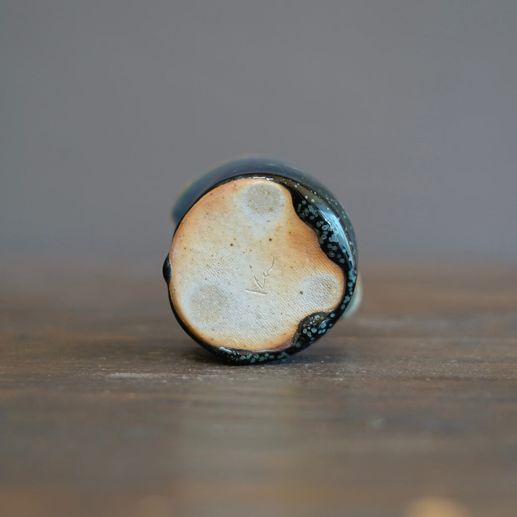 Blue Tenmoku Creamer #KY172D