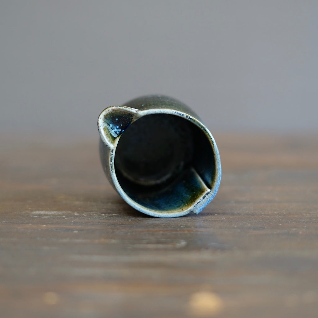 Blue Tenmoku Creamer #KY172E