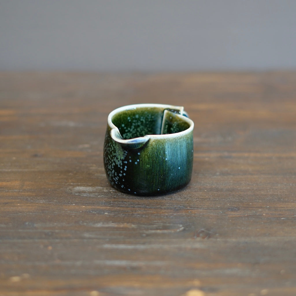 Blue Tenmoku Creamer #KY172F
