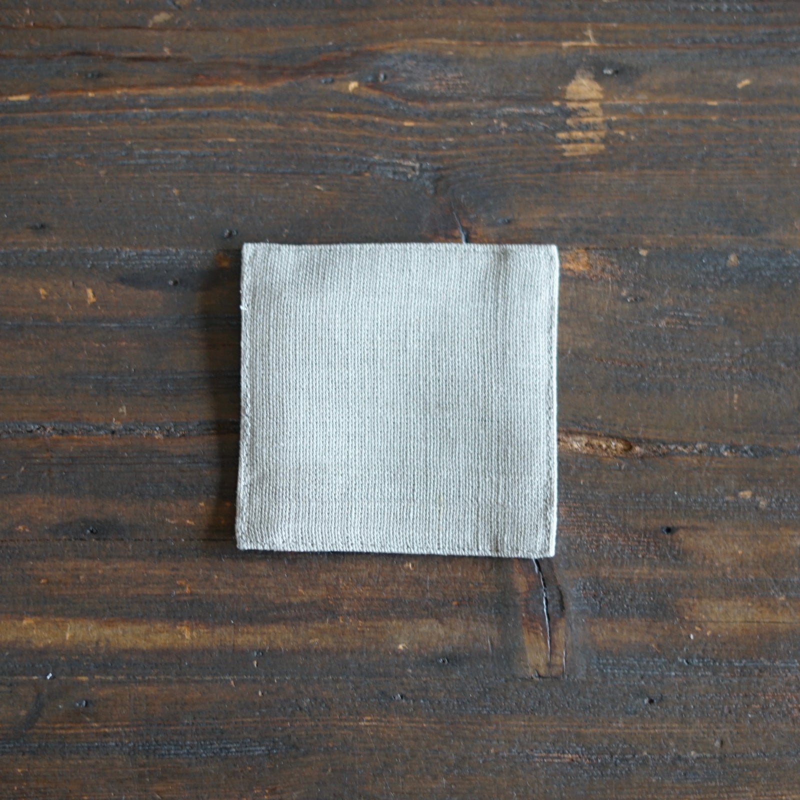 Natural Linen Coaster Set of 4 #FL-N