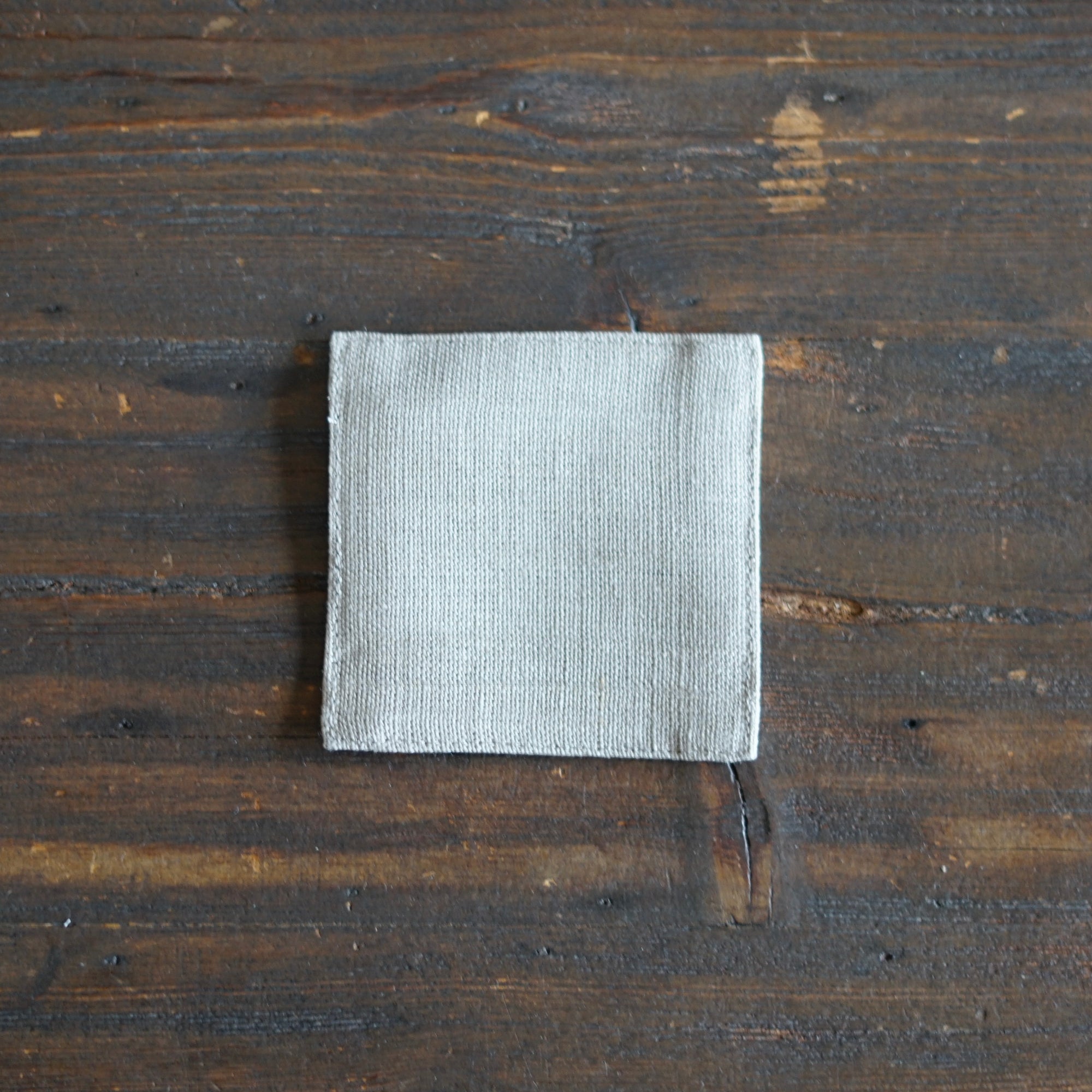 Natural Linen Coaster Set of 4 #FL-N