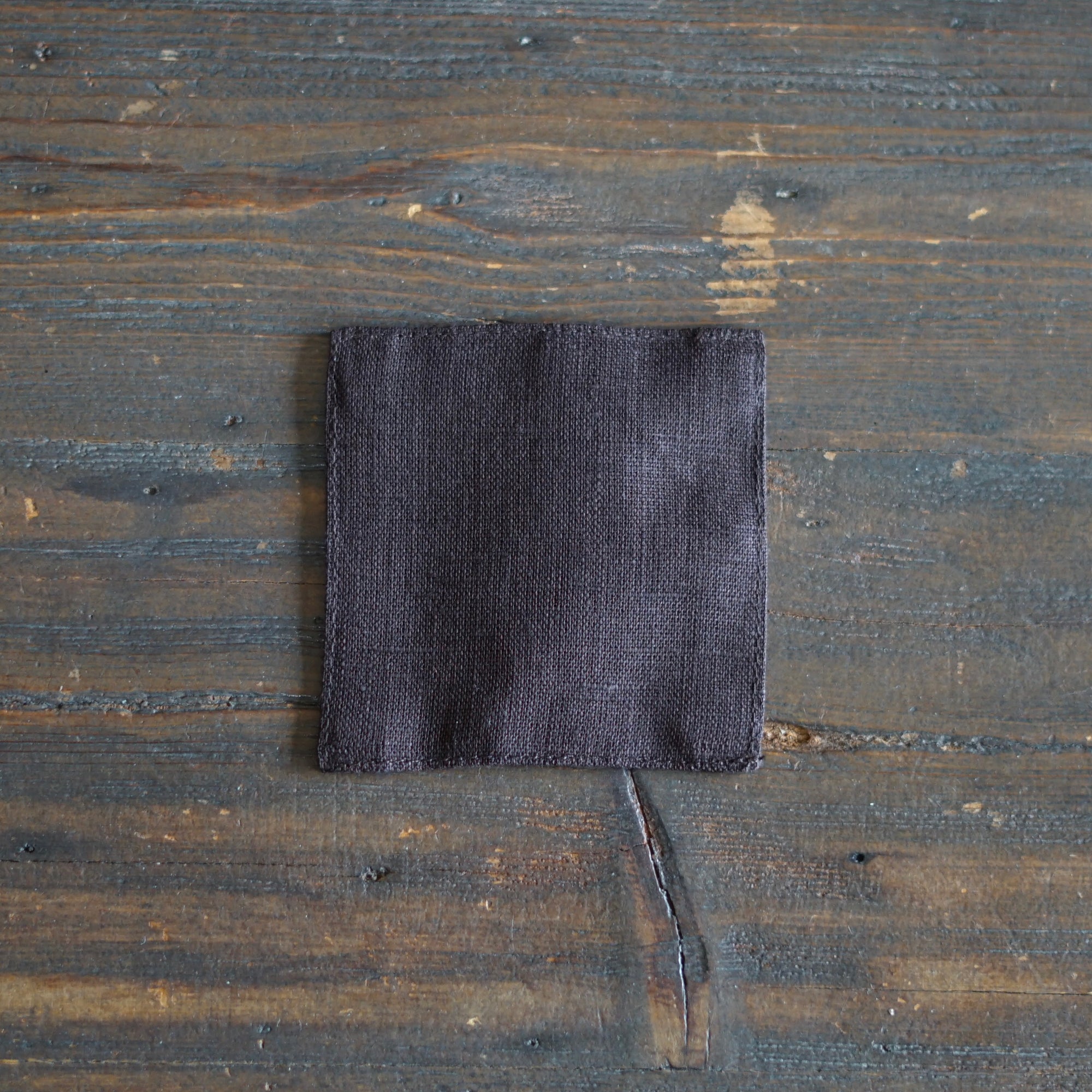 Chocolate Linen Coaster Set of 4 #FL-1060