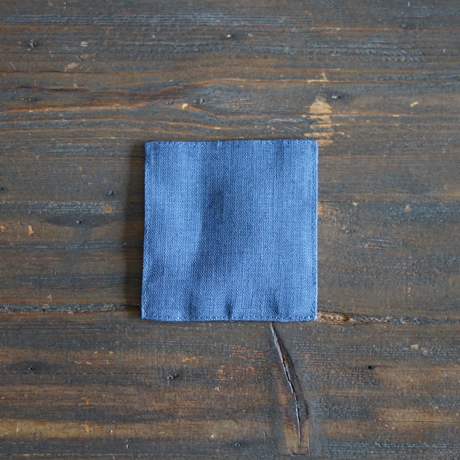 Blue Fumé Linen Coaster #FL-1193