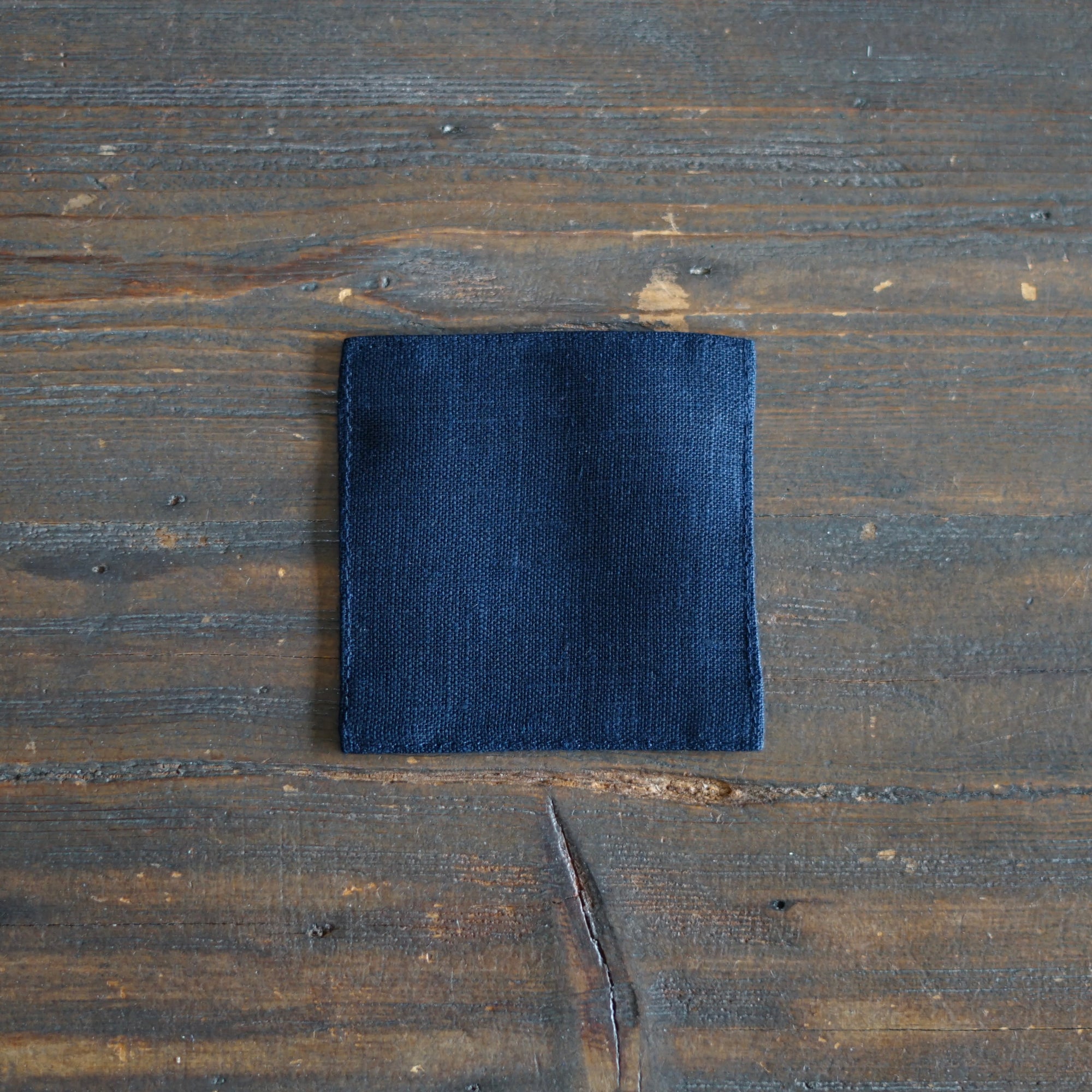 Black Navy Linen Coaster Set of 4#FL-2286