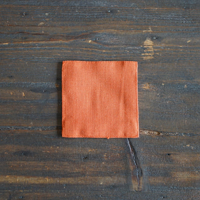 Orange Linen Coaster Set of 4 #FL-166