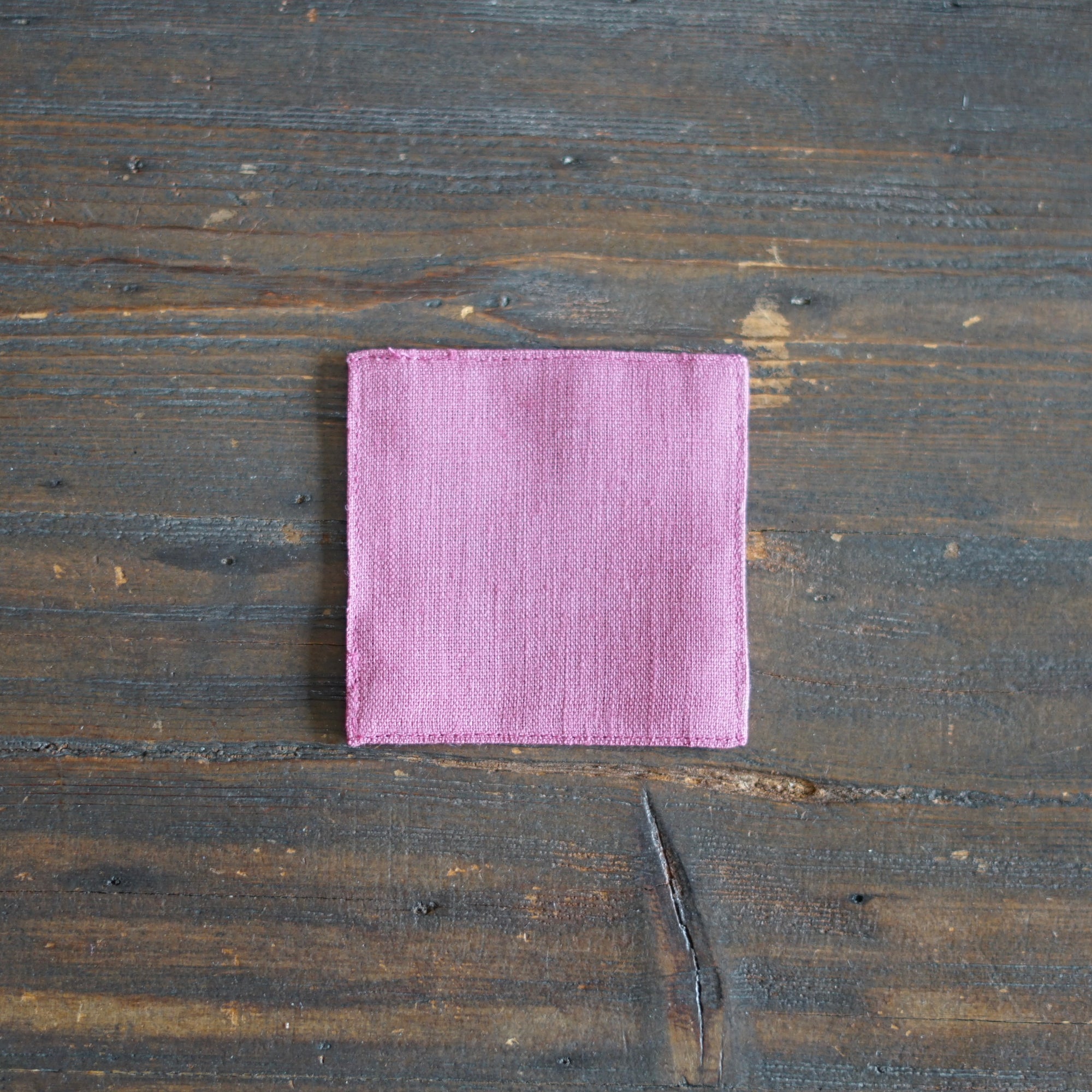 Camellia Linen Coaster Set of 4#FL-2750